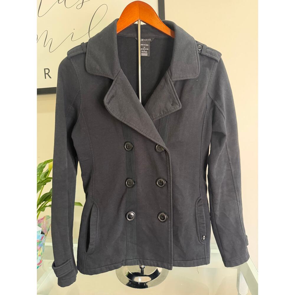 Oakley Women's Black Double-Breasted Peacoat Jacket